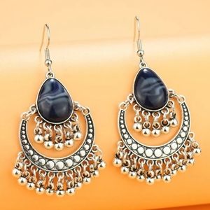 New Tassel Stone Beaded Earrings